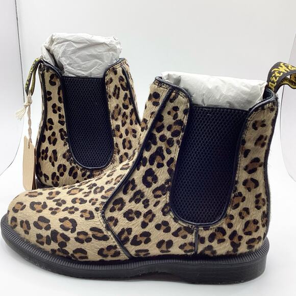 Doc Martens Flora Leopard Calf Hair Kensington Chelsea Boot US 6 $140 NEW - Picture 8 of 12